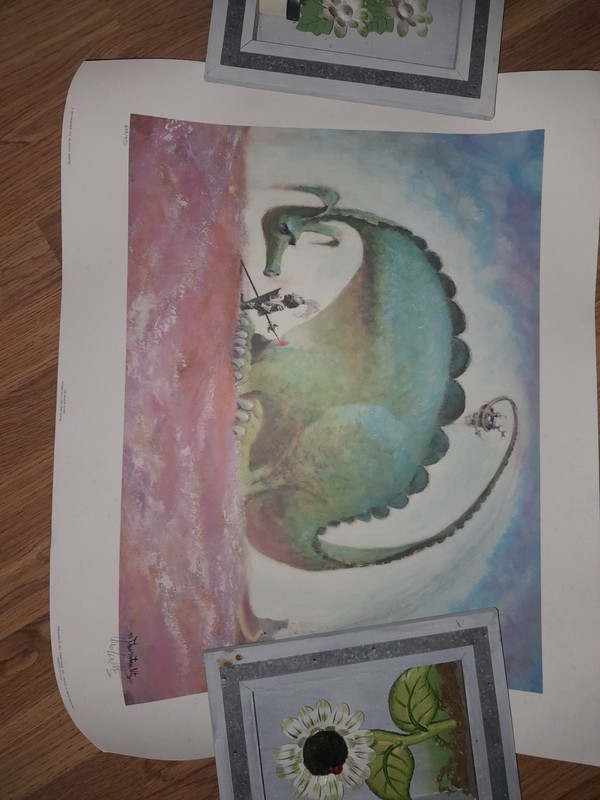 Thornton Utz Signed Numbered Limited Edition Lithograph The Dragon Slayer #688