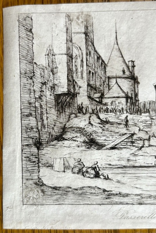 Original Etching Signed In Plate CM (Charles Meryon) gallery