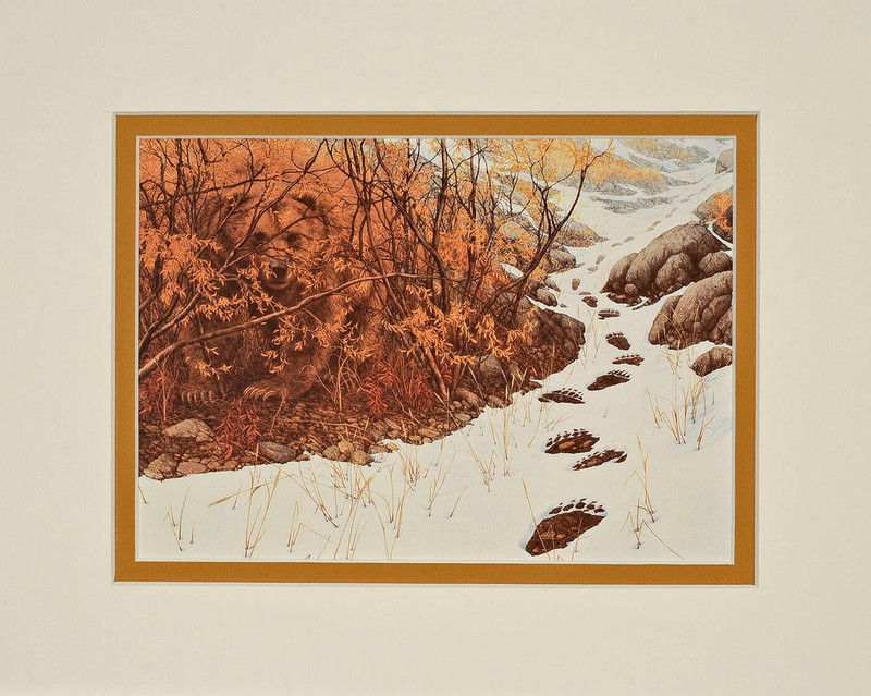 Bev Doolittle Doubled Back Double Matted Art print fits a standard 8×10 frame