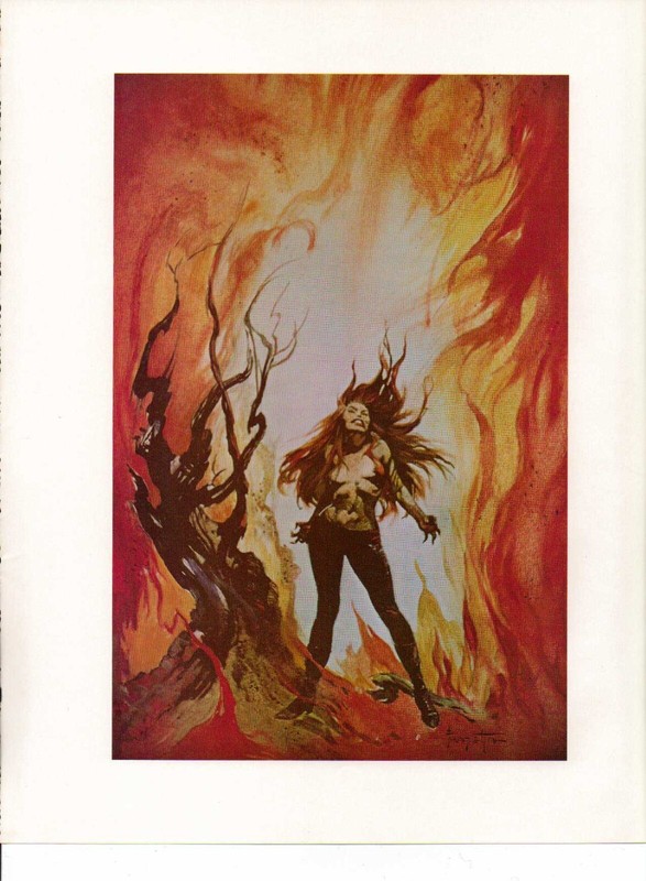 1978 full Color Plate «Torture Garden» by Frank Frazetta Fantastic GGA Print