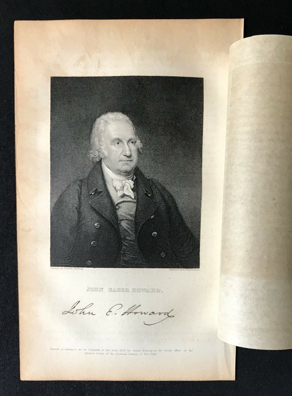 steel engraving Howard John Eager Maryland Line County street Rufus King 1834