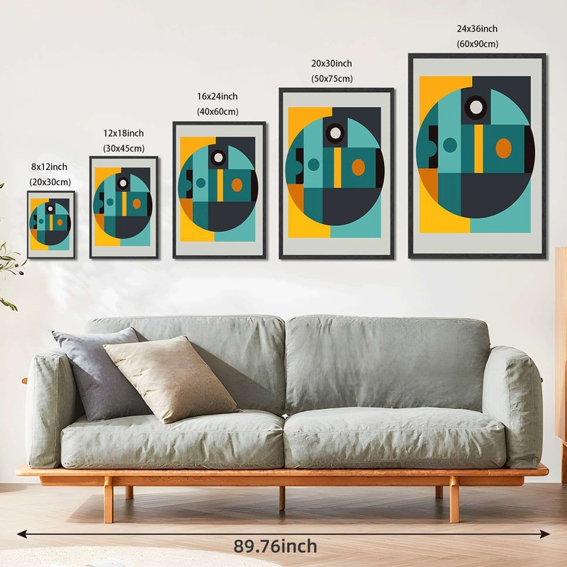 Geometric Shapes Abstract Wall Art Canvas Oil Paintings Reproduction gallery