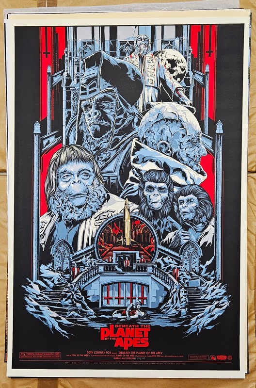 3G - Planet of the apes - Complete set of 6 prints - Mondo print - WYSIWYG gallery