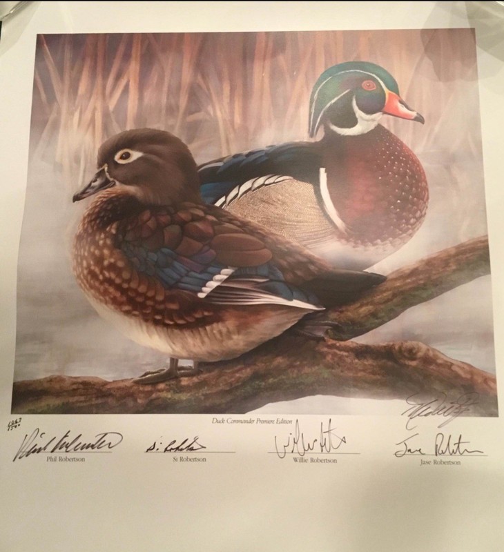 Duck Commander Official Lithograph, Collette’s Edition #1067 Of 1,500.