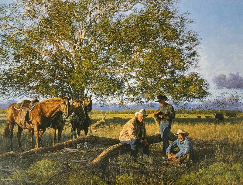 Bradley Schmehl Cowboy Church Horse Print 12 x 9