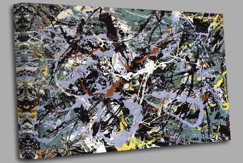 Jackson pollock Canvas Wall Art Picture Print gallery