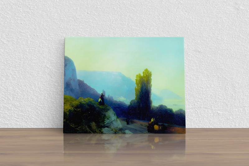 Ivan Aivazovsky»On the way to Yalta 1860″ Canvas Print Wall Art Home Decor