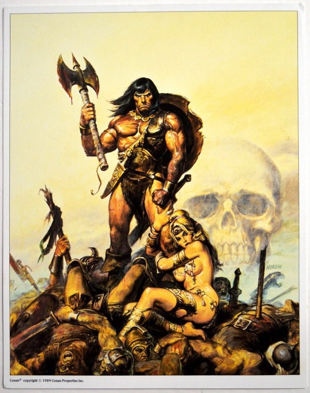CONAN The BARBARIAN Limited Edition ART PRINT 1 Earl Norem art 1989
