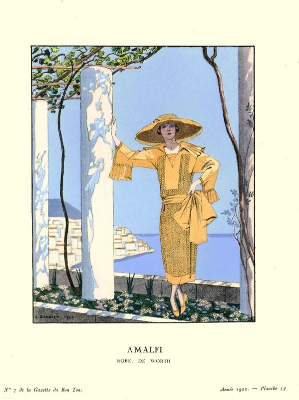 Gazette Du Bon Ton, Pochoir Illustration