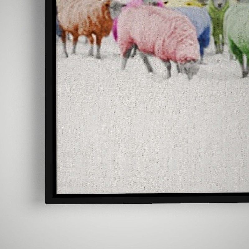 Artographie - Rainbow Sheep - Art Print on Paper or Canvas gallery