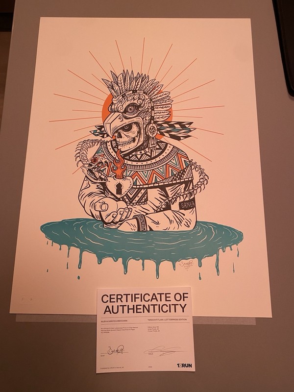 Saner Tenochtitlan Art Print Nueva Grafica Mexicana Signed Numbered X/150 COA
