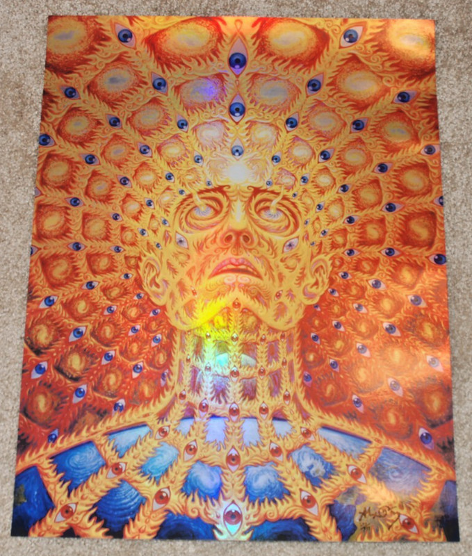 Alex Grey Oversoul Holographic Foil Serigraph Print S/# 333 Tool Poster Art