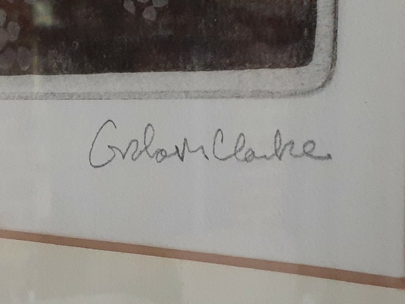 Graham Clarke GOING WEST Signed TITLED Numbered 36/200 Etching PORTFOLIO Framed gallery