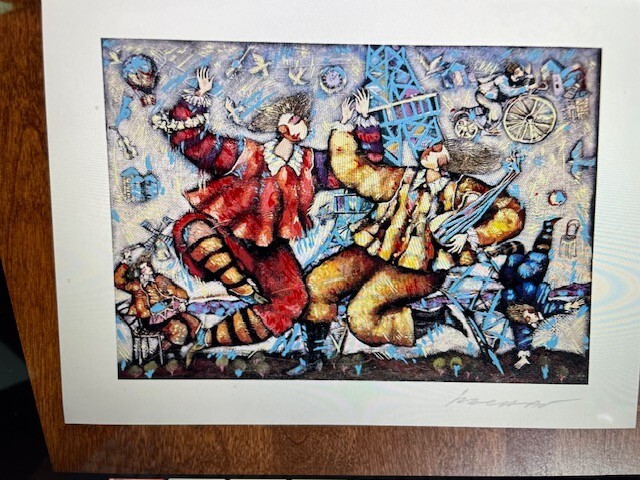 Michael Kachan “Eiffel Song" Seriolithographs Signed with COA & Bio of Artist