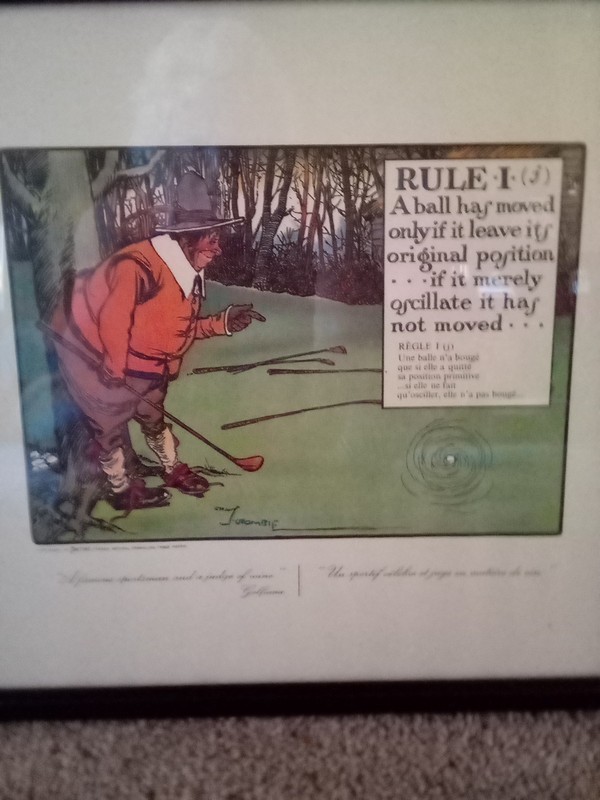 Vintage Rules of Golf #I Charles Crombie Framed Print gallery