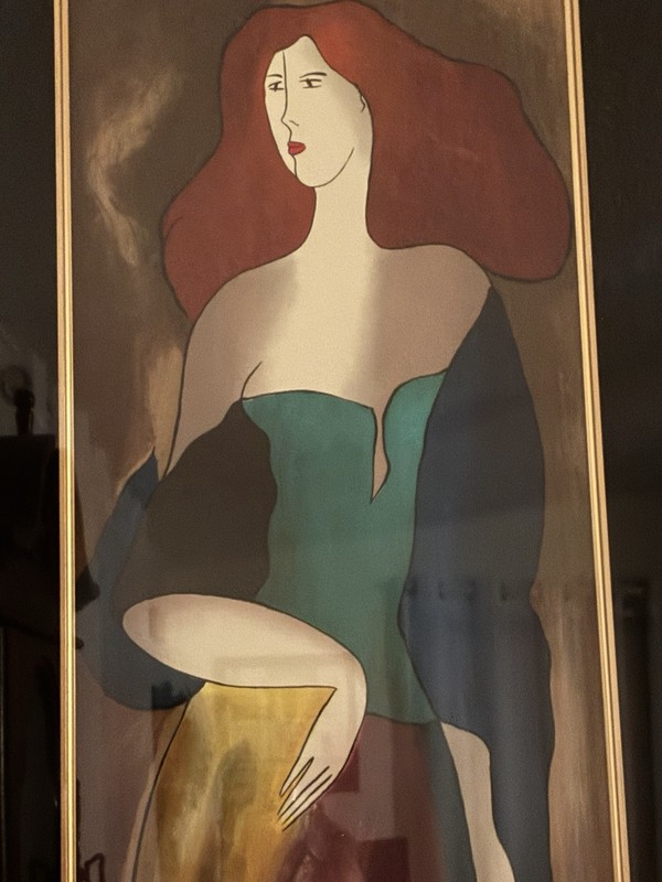 Linda Le Kinff "Papaye" 2006 Signed Numbered Limited Serigraph Print, Framed gallery