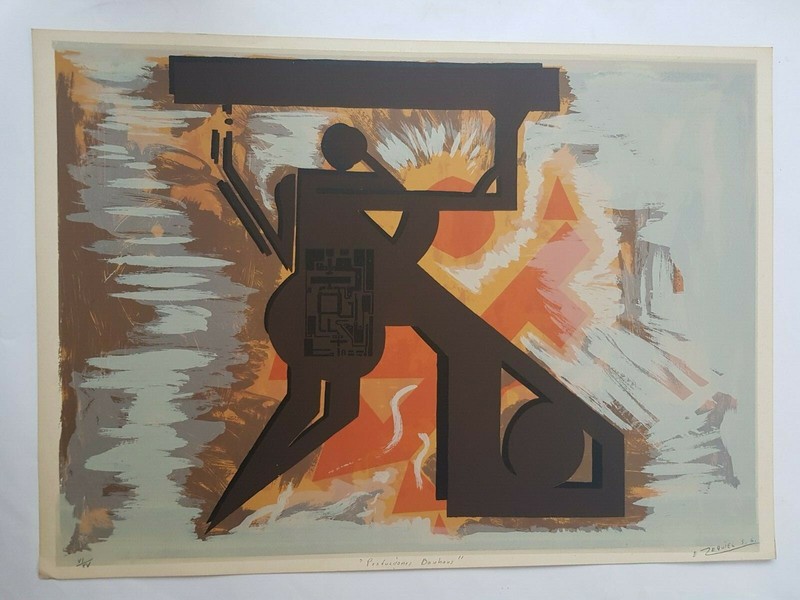 Serigraph by Ezequiel Suárez ¨Producciones Bauhous¨original signed by the artist gallery