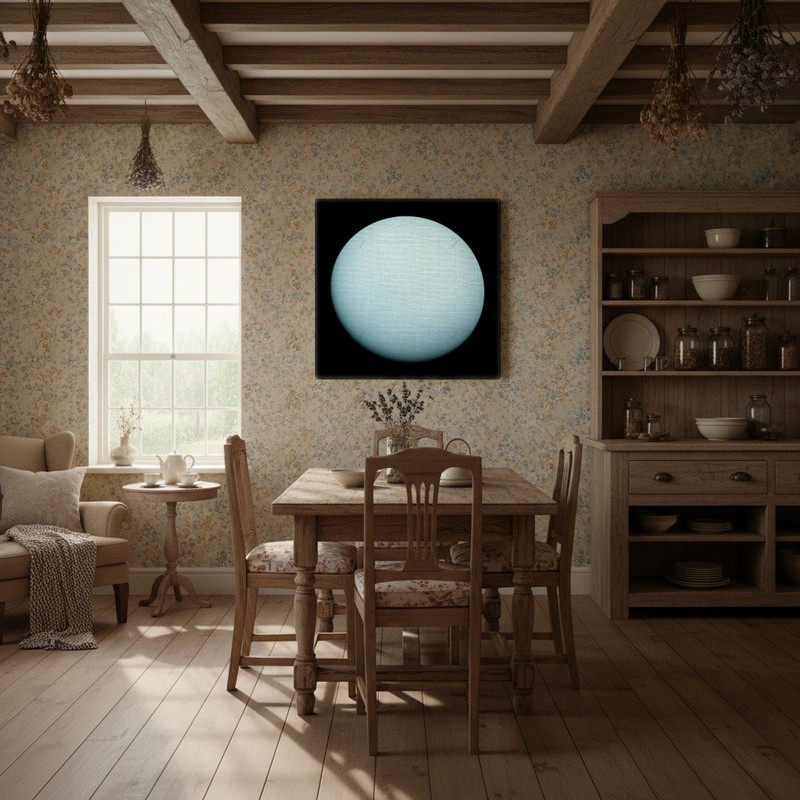 NASA - The Planet Uranus Taken by the Spacecraft Voyager 2 In - Paper or Canvas gallery