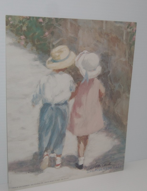 Vintage Rare Signed Print by Ivan Anderson «Secrets»