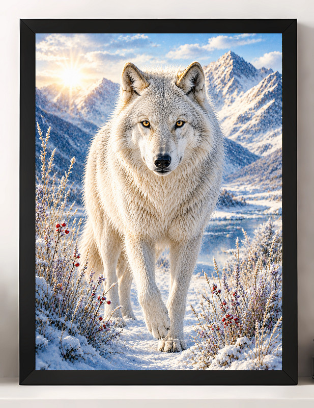 WOLF A4 PRINT PICTURE POSTER WALL ART HOME DECOR ANIMALS WILDLIFE GIFT