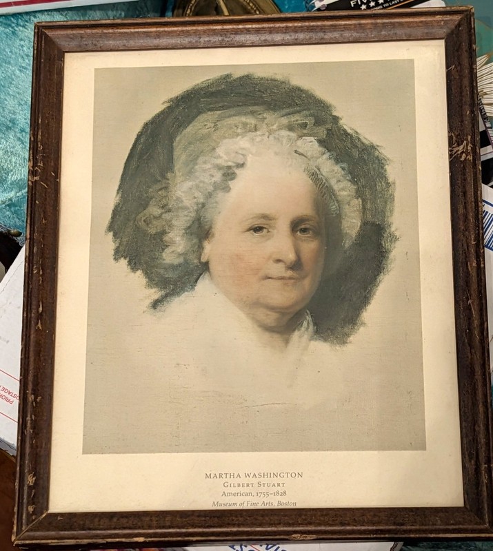 Vintage Pair Of Framed George & Martha Washington Prints gallery