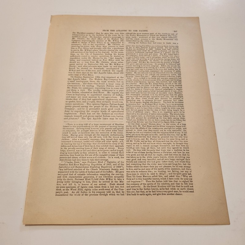 Fort Edmonton Upper Saskatchewan River Canada c. 1876 Engraving (18) gallery