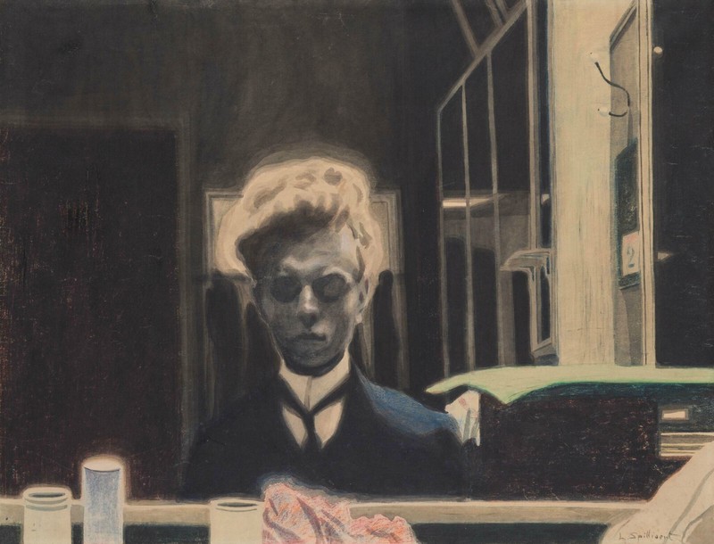 Léon Spilliaert – Self Portrait (1908) – 17″ x 22″ Fine Art Print