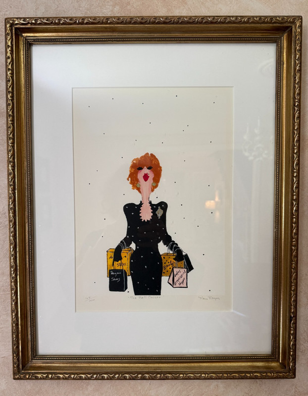 «The Mall Cruiser» Framed Lithograph 128/200 Mona Royer