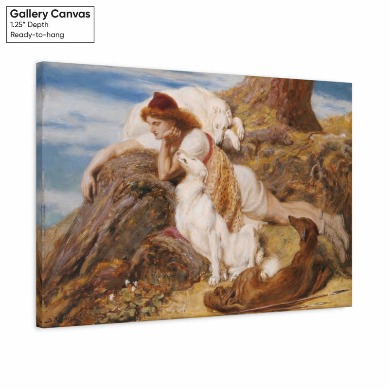 Briton Riviere Endymion Canvas Wall Art – Greek Mythology Poster