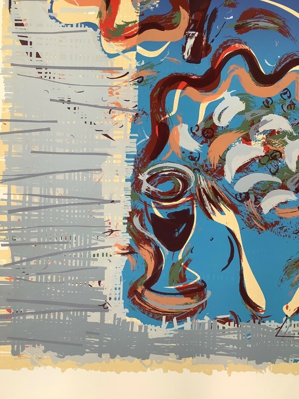 Pepe Herrera. Untitled, n/d. Serigraph on cardboard. Original signed. Numbered gallery