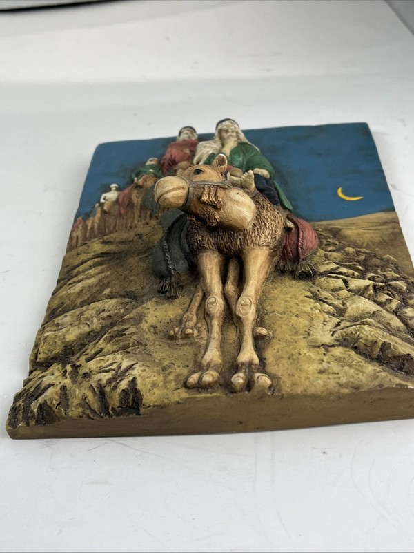 Vintage 3-D Paper Wall Art Picture Camel Brigade 6 1/2” x 8 1/2” Nice CC C gallery