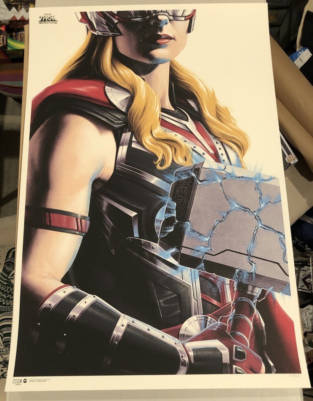 MONDO Thor Love and Thunder Jane Foster Poster By Phantom City Creative Marvel