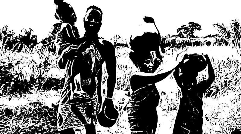 African Full Photo Matte Print On Canvas Size 24″ X 36″