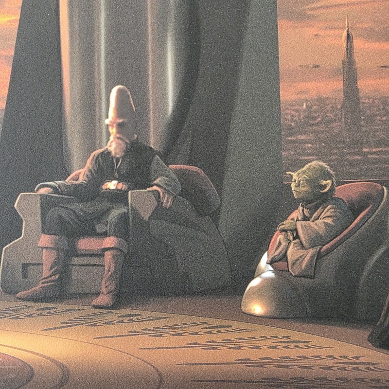 Star Wars Prequel Trilogy Artist Proof Edition 36"x12" 3 APs 23/25 Pablo Olivera gallery