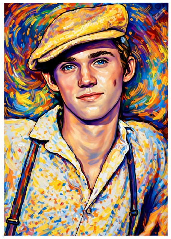 JOHN-BOY – The Waltons * TELEVISION * Illustrated Art Card * ATC ACEO