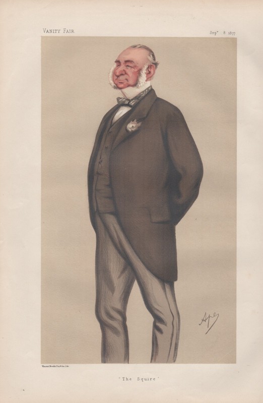 Antique Vanity Fair Political litho of Henry Viilebois, 1877