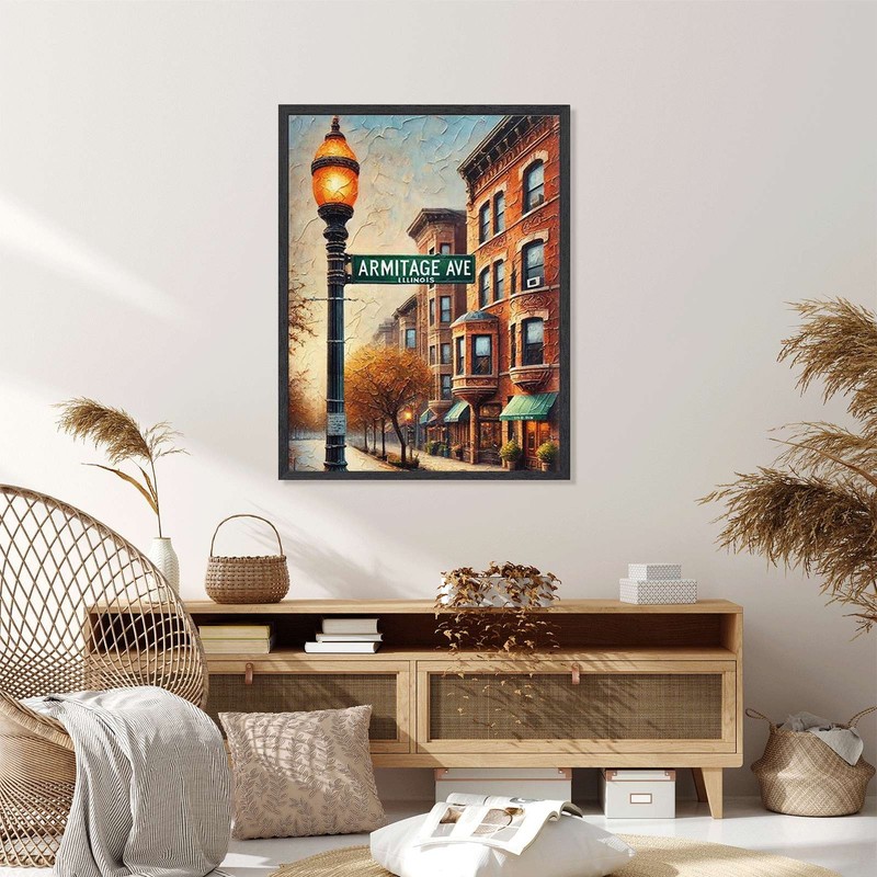 Urban Street Scene Wall Art Canvas Oil Paintings Reproduction gallery