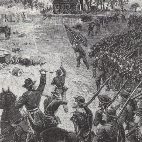 General Stonewall Jackson at Chancellorsville 1892 Original Antique Engraving