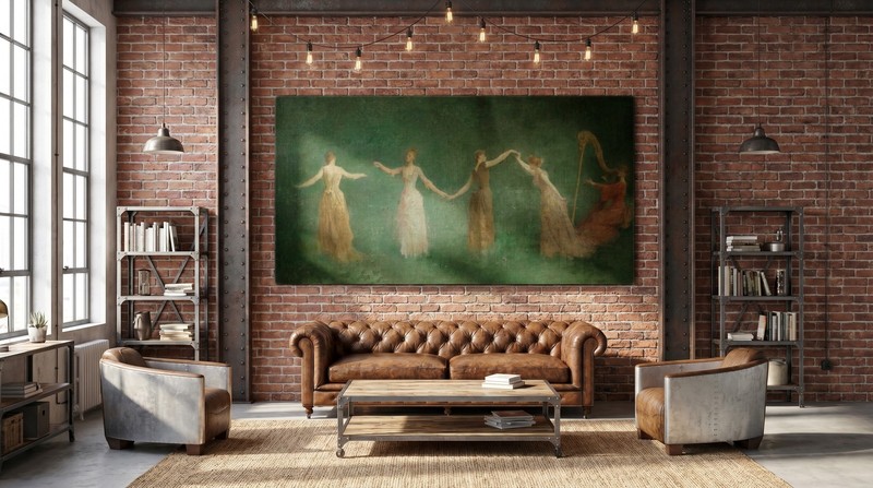 Thomas Wilmer Dewing - Summer - Art Print on Paper or Canvas gallery