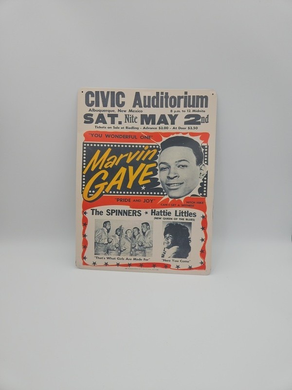Marvin Gaye Metal Wall Print The Spinners, Hattie Littles, Albuquerque Rare!