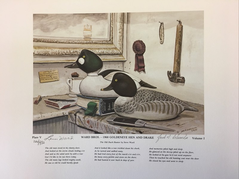 Ward Bros Series, SHOOTING BIRDS, 6 Prints, J. Schroeder, Decoys***RARE*** gallery