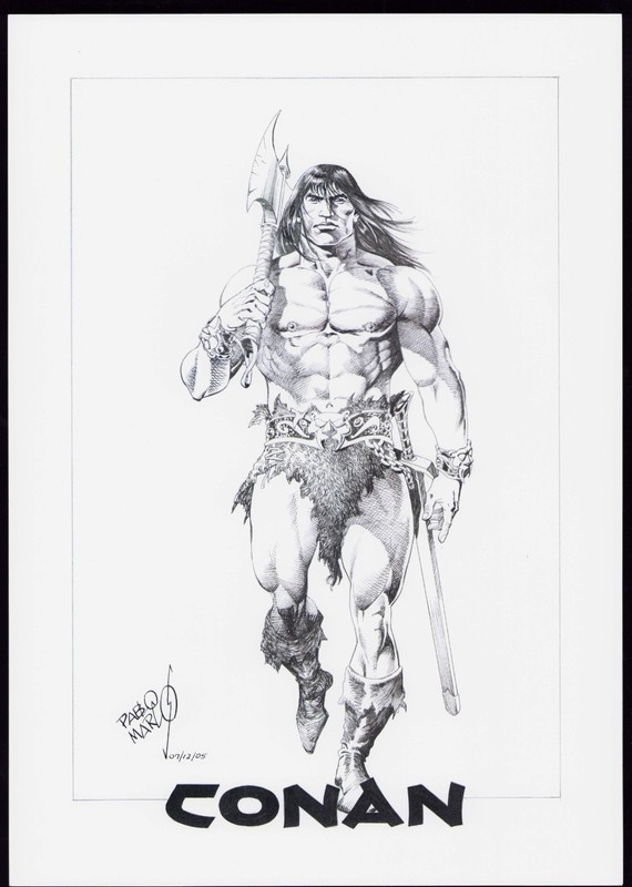 Conan The Barbarian (2005) by Pablo Marcos - 11.5" x 16.5" Art Print