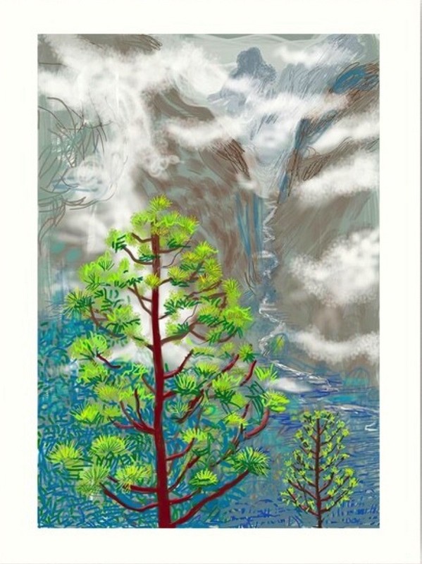 David Hockney The Yosemite 1, 5th October 2011 Print Unframed 40x50cm