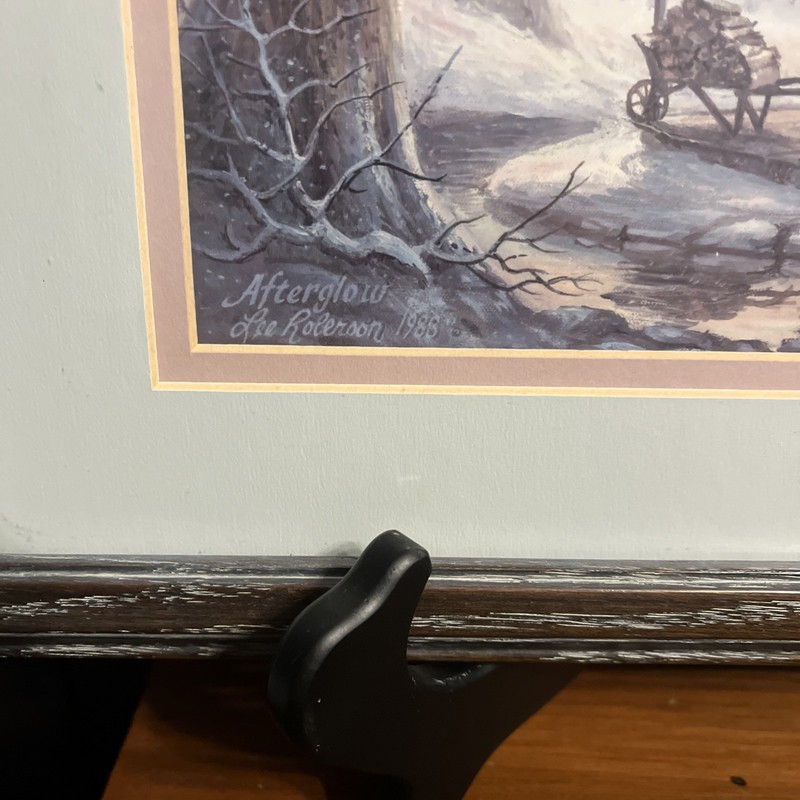 2 Vintage Lee Roberson Framed Prints “Afterglow” & “Home By Dark” 1988 gallery