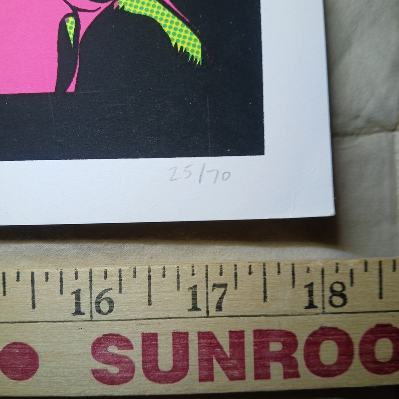 Silkscreen Art Print 18x24 LE #/25 Of 70 Rare JIM RUGG 2014 DRAGON KILLER UV gallery