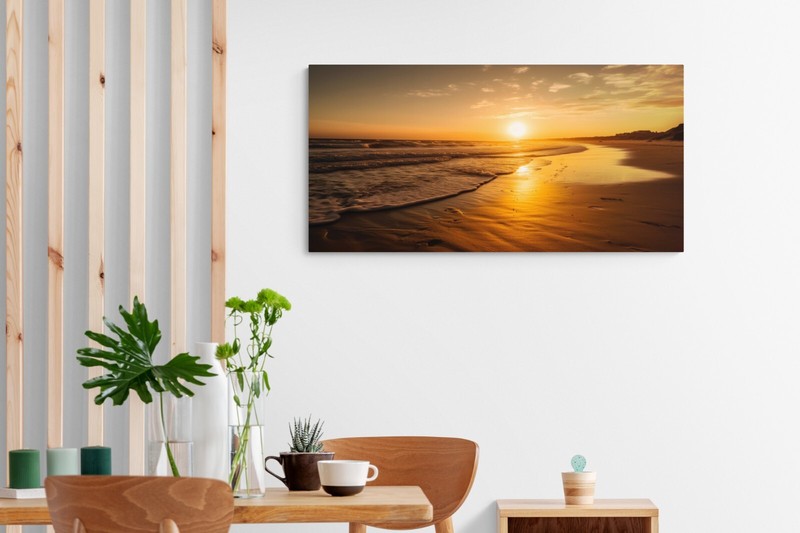 Sea Beach Sunset Landscape Posters Prints Canvas Painting Canvas Wall Art Decor gallery