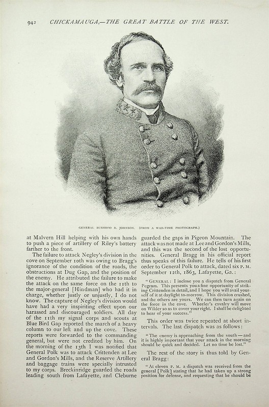 General Bushrod R Johnson, Book Illustration (Print), 1886/7