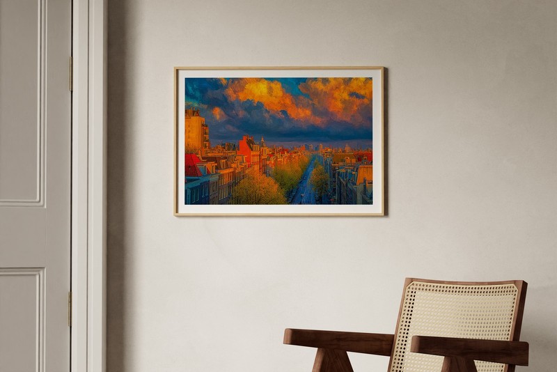 Amsterdam Netherlands 36x24 Giclée Art Print Ltd 1/25 Signed COA Rombley H8 gallery