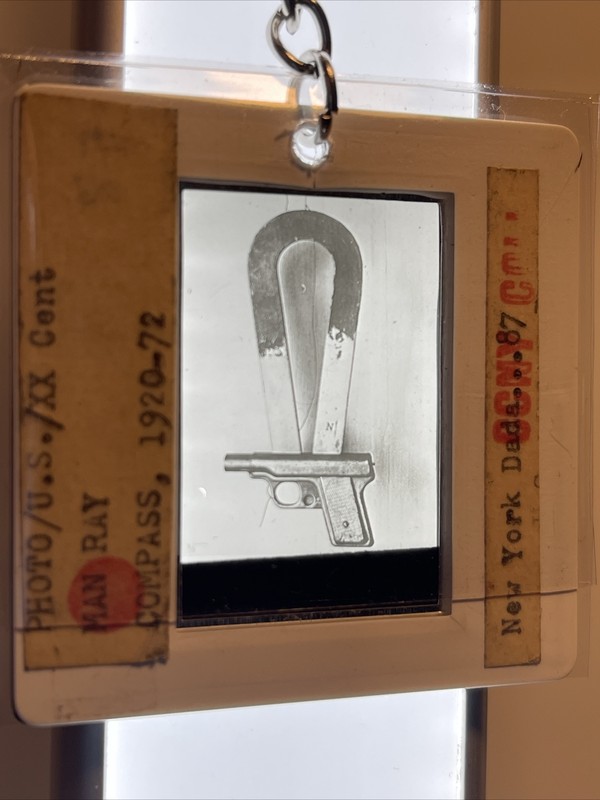 Man Ray “Compass” Vintage 35mm Slide Art Keychain 201
