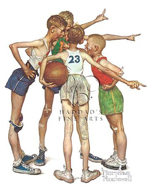 Oh, Yeah Art Print by Norman Rockwell 16 x 20″ Paper Size New Unframed